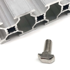 Картинка Болт Т-образный нержавеющий М5х12 паз 6 серия 20