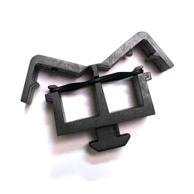 Клипса с защелкой паз 8 мм серии 40 двусторонняя