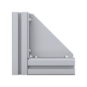 Прямоугольный уголок 150х150 мм с ребром жесткости на профиль серии 50