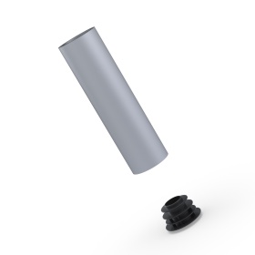 Торцевая заглушка D28 тип 2 F-110-X устанавливается вутрь трубы