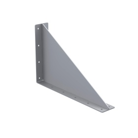 Сварной большой стальной уголок 315х495 мм  ребра жесткости для профилей серии 45