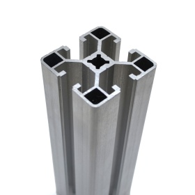 Алюминиевый конструкционный профиль 40х40 с пазом 8 мм без покрытия