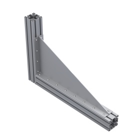 Длинный уголок 350х750 мм для профилей серии 50 сталь сварка