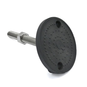 Наклонная нержавеющая опора, артикул 7929: материал шпильки — нержавеющая сталь, основание-нейлон