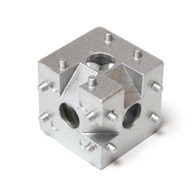 Кубический соединитель, 3 стороны. арт. 2069, вид сзади.