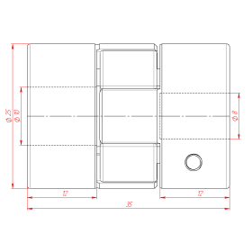 MH-D25L35-8x10 | Муфта соединительная, кулачковая изображение 6