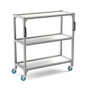 RSI-1008-500х1200х1300-3 | Стойка подкатная 500х1200х1300 3 полки изображение 0