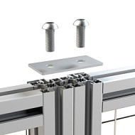 П-4590-D12 | Пластина соединительная 45х90 мм, 2 отв. D12