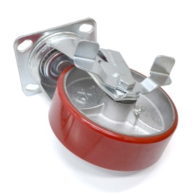 RSI917140 | Колесо поворотное с тормозом D140 мм, платформа 114x100, креп. 85x72 мм, 360 кг изображение 2