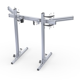 : Полностью собранный трипл скрин серии 40 (паз 10 мм) — оптимальное решение для симрейсинга.