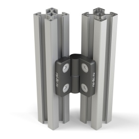 Крепление пластикого шарнира на конструкционный профиль