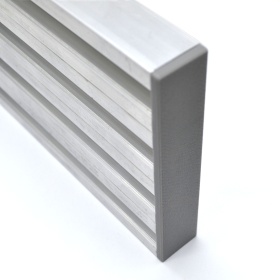 Серая пластиковая заглушка к профилям 24х120 мм