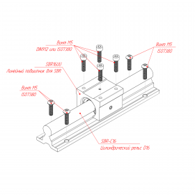   SBR16UU    D16