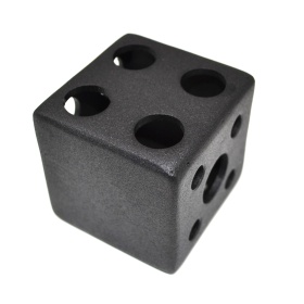 Кубический соединитель стальной 60х60 мм, на две стороны